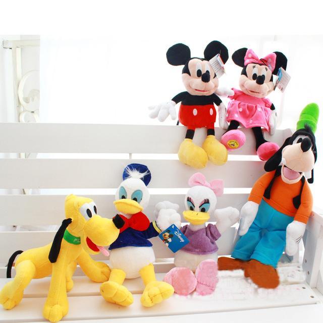 Set 6 jucarii de plus cu personaje Disney 30 cm