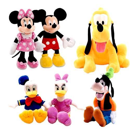 Set 6 jucarii de plus cu personaje Disney 30 cm