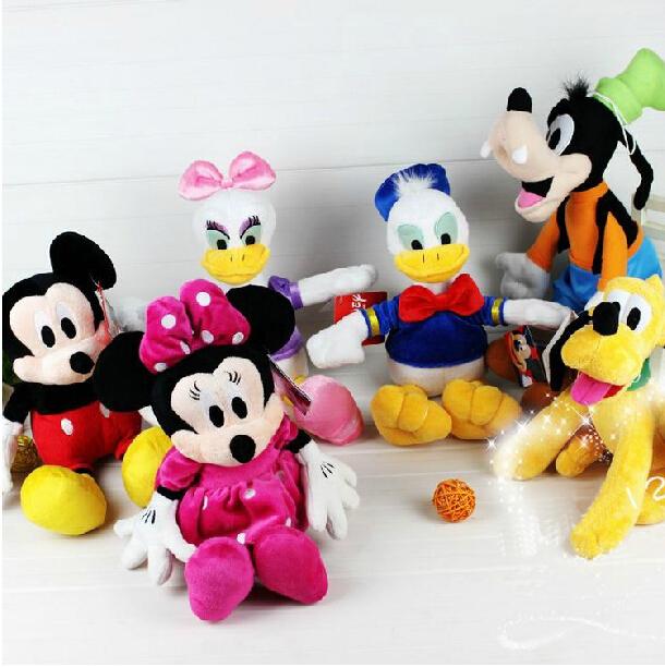 Set 6 jucarii de plus cu personaje Disney 30 cm