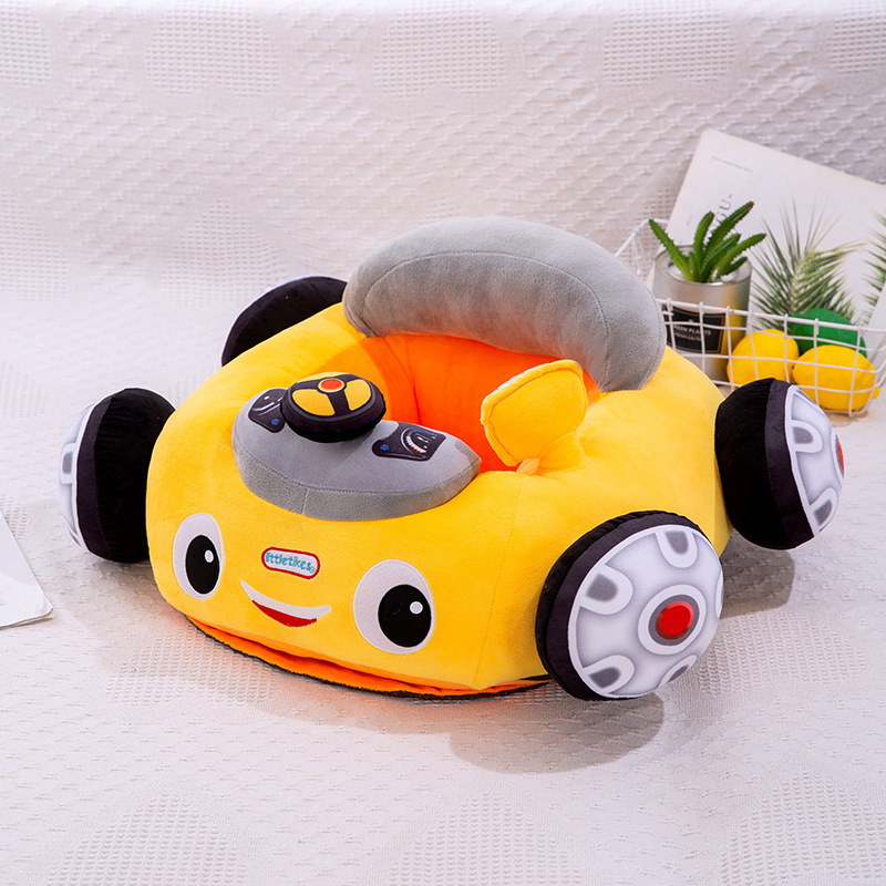 Fotoliu din plus pentru bebelusi - masinuta vesela cu volan