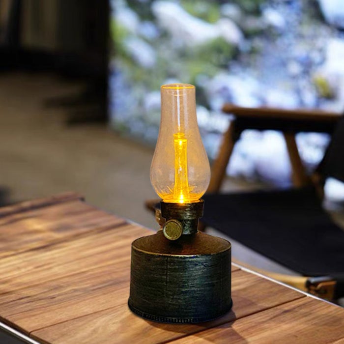 Set 2 x Lampa solara LED tip felinar antic, 21 cm