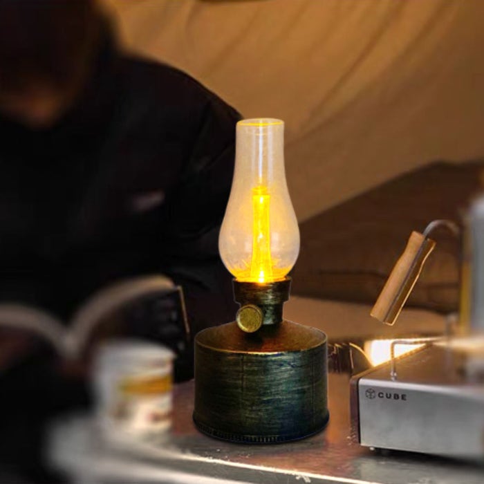 Set 2 x Lampa solara LED tip felinar antic, 21 cm