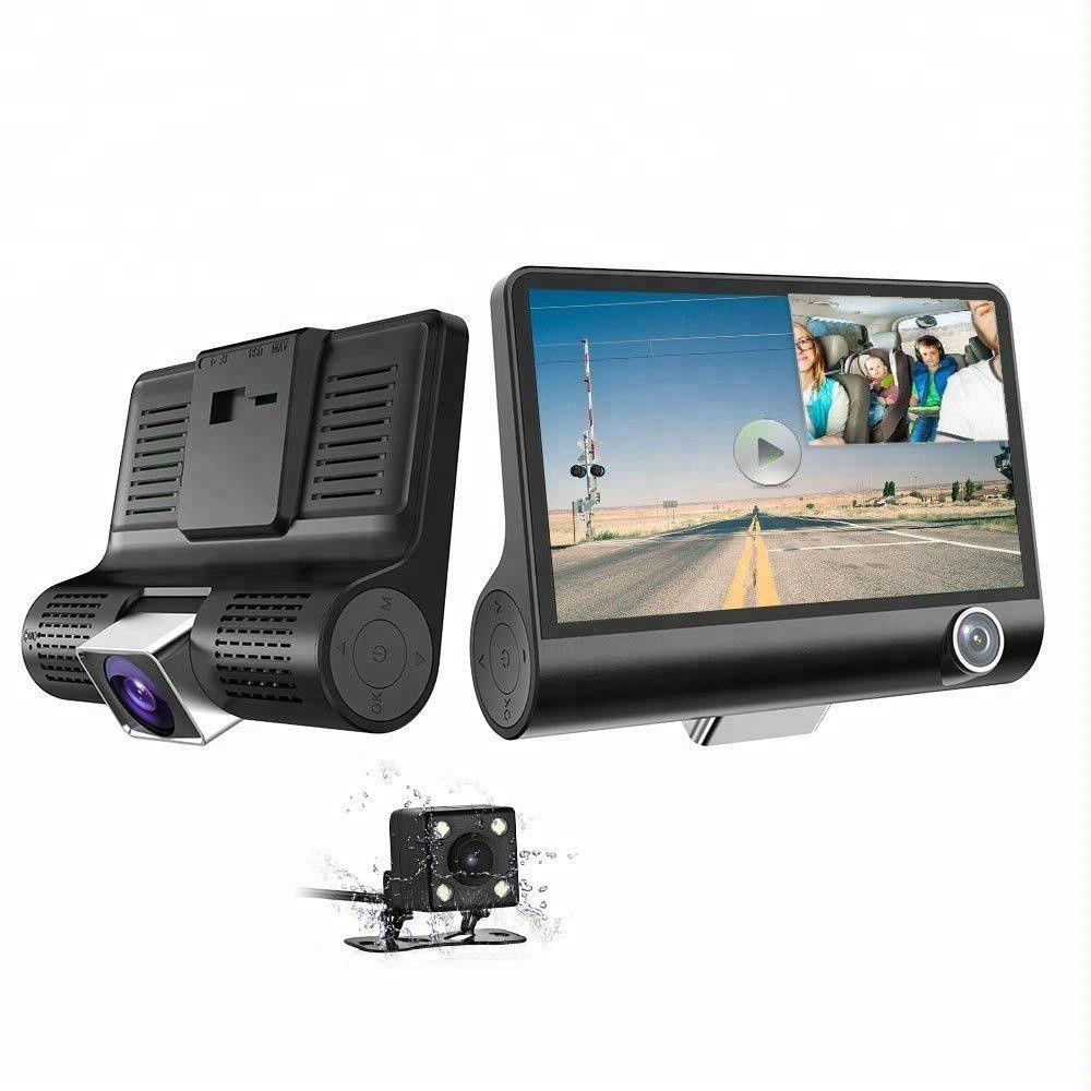 Camera auto tripla Blackbo L300-1, Full-HD, 3 camere, ecran 4'', G Senzor