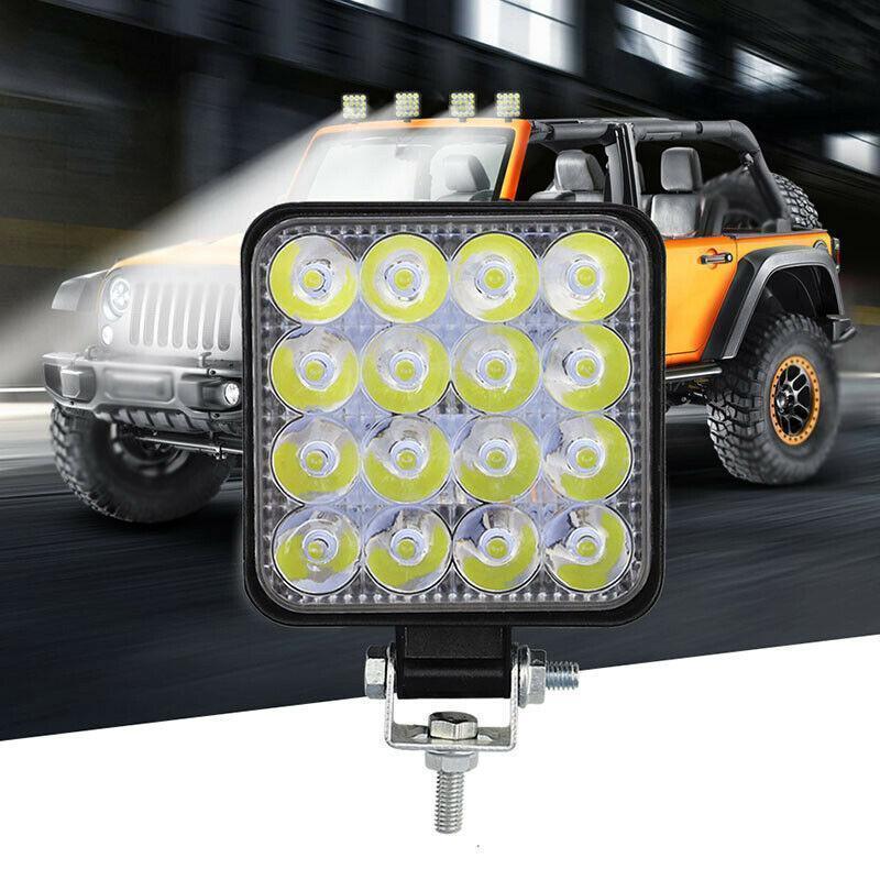 Set 8 x proiector LED auto offroad 48W