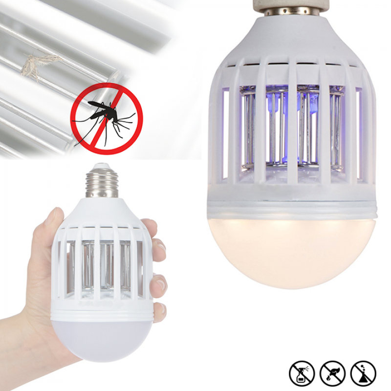 Bec anti-insecte 2 in 1 cu lampa UV anti insecte