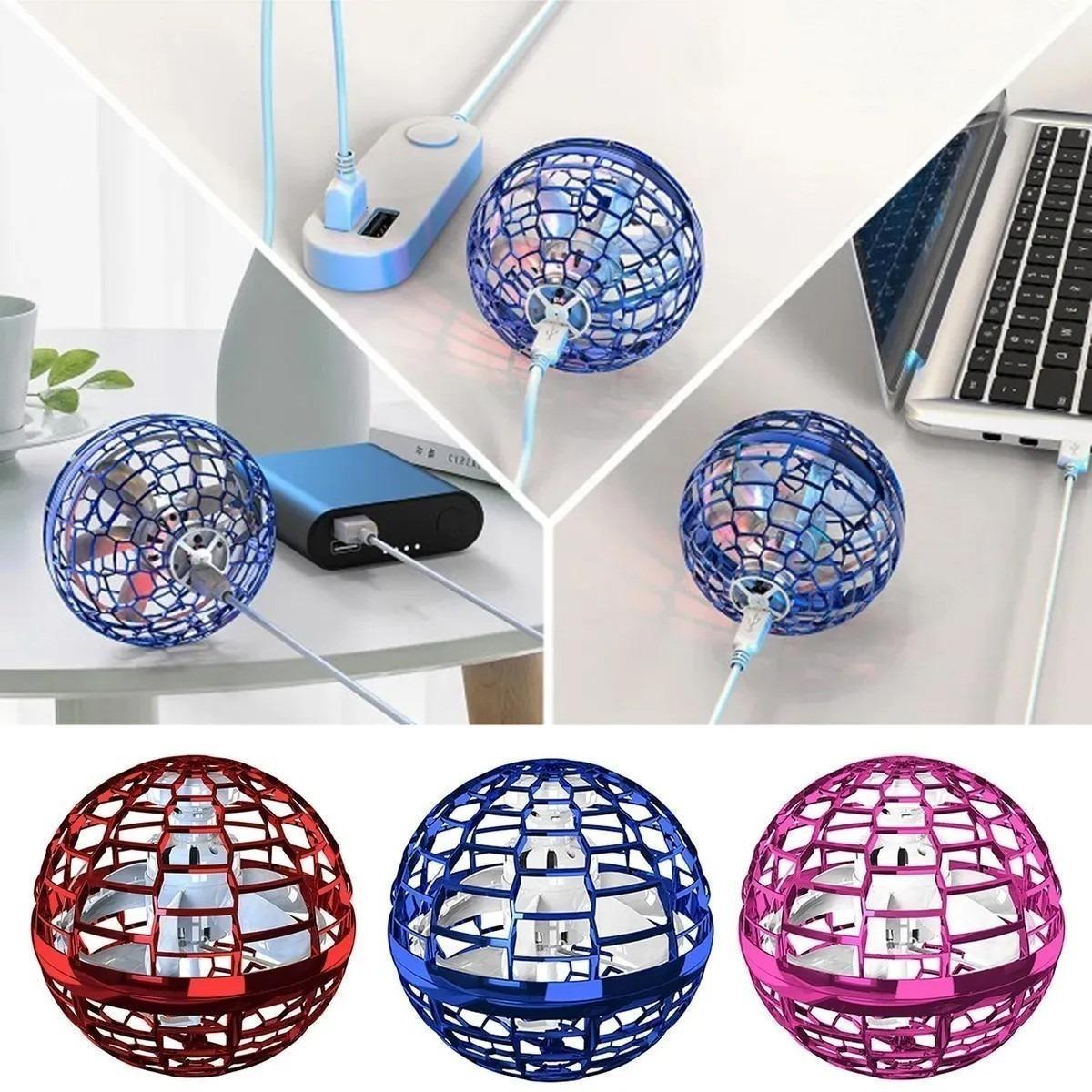 Minge zburatoare tip drona, lumini LED