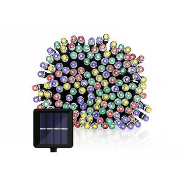 Set 5 x Instalatie solara 100 LED, Multicolor