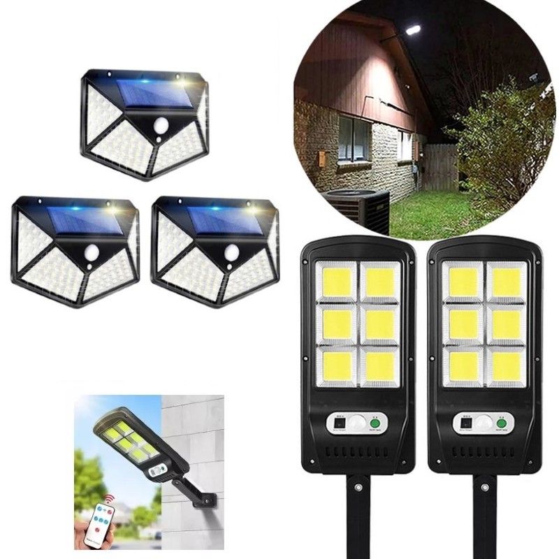 Set 2 x Lampa 128 LED COB + Set 3 x Lampa 100 LED