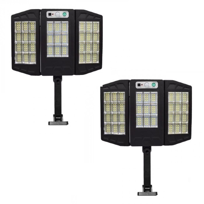 Oferta 1+1 - Lampa Solara 30 W, Senzor de Miscare si Telecomanda