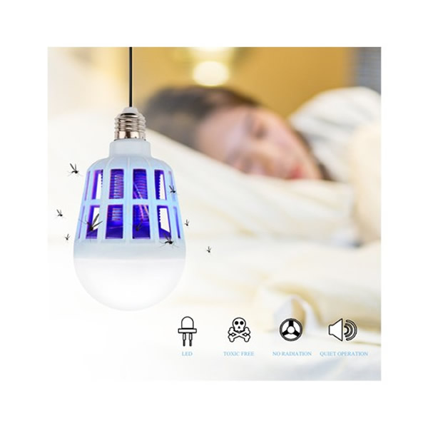 Bec anti-insecte cu led 15 W. Lampa UV anti-tantari.