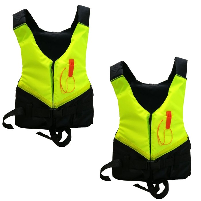Set 2 x Vesta de salvare, 40 - 80 kg, Verde