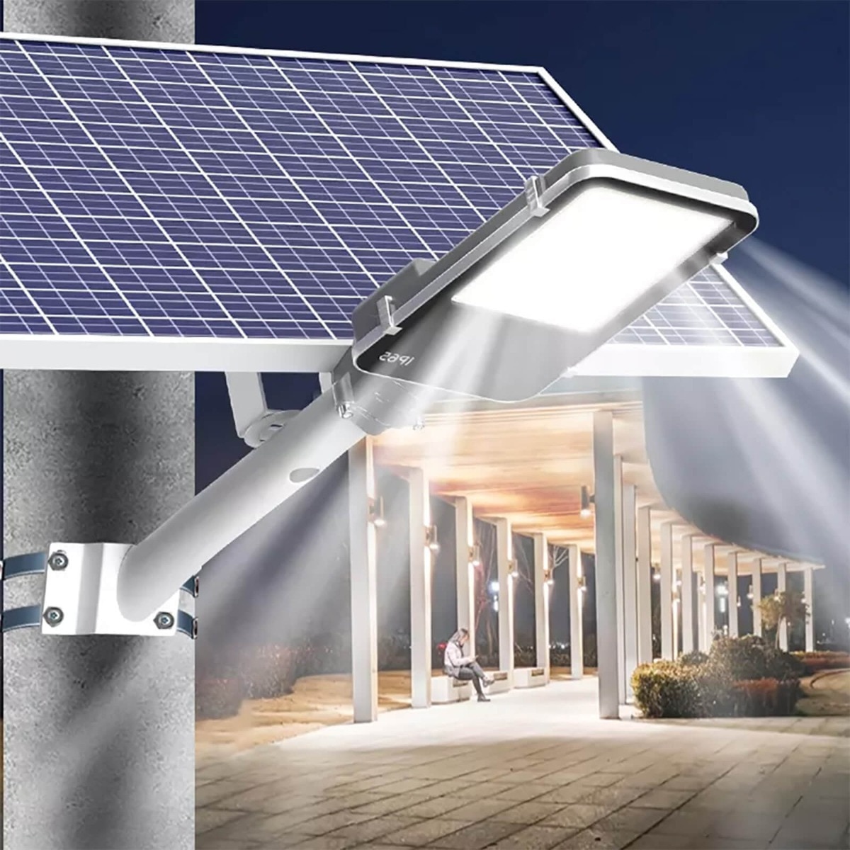 Lampa solara 300 W Jortan, Proiecor stradal cu panou separat