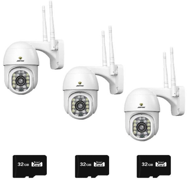 Set 3 x Camera video HD WiFi JT-8159QJ, card 32 GB