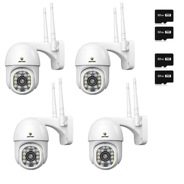 Set 4 x Camera video HD WiFi JT-8159QJ, card 32 GB