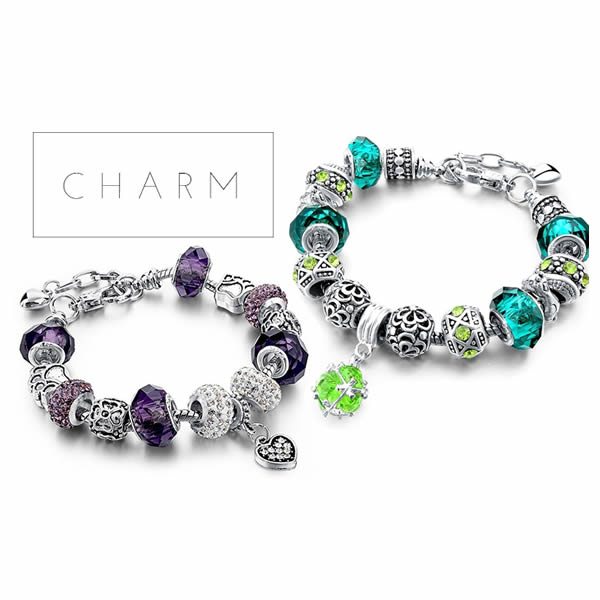 Bratari Charm placate in 3 straturi cu Au 18K sau Ag 925