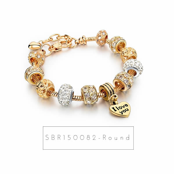 Bratari Charm placate in 3 straturi cu Au 18K sau Ag 925