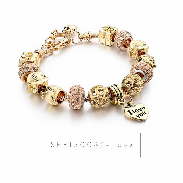 Bratari Charm placate in 3 straturi cu Au 18K sau Ag 925