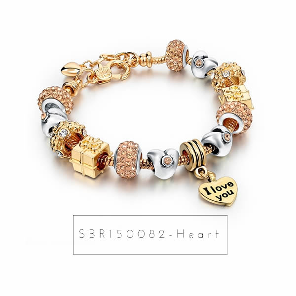 Bratari Charm placate in 3 straturi cu Au 18K sau Ag 925