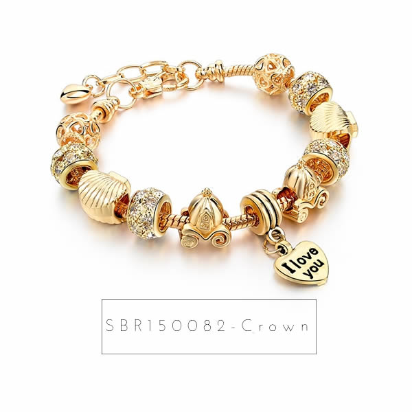 Bratari Charm placate in 3 straturi cu Au 18K sau Ag 925