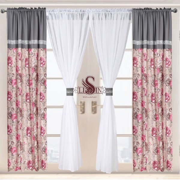 Set 4 piese, Perdea si Draperie, DS124-1