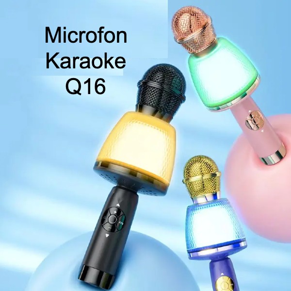 Microfon Karaoke Bluetooth, Wireless Q16