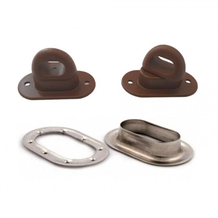 Kit montare folie terase: 40 bride rotative si 40 capse metalice