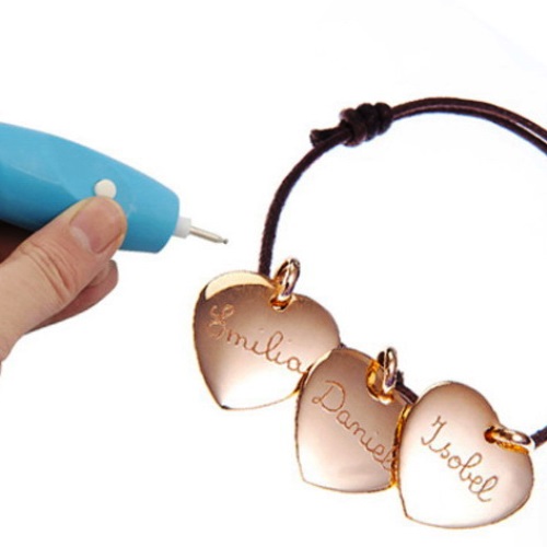 Set 2 x creion electric de gravat lemn, metal, sticla, etc.