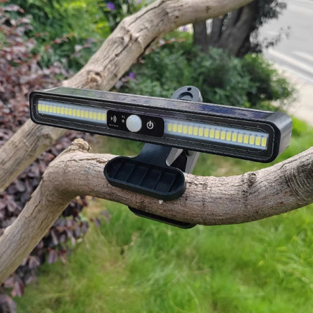 Set 2 x Lampa LED solara, Senzor de miscare, Clips