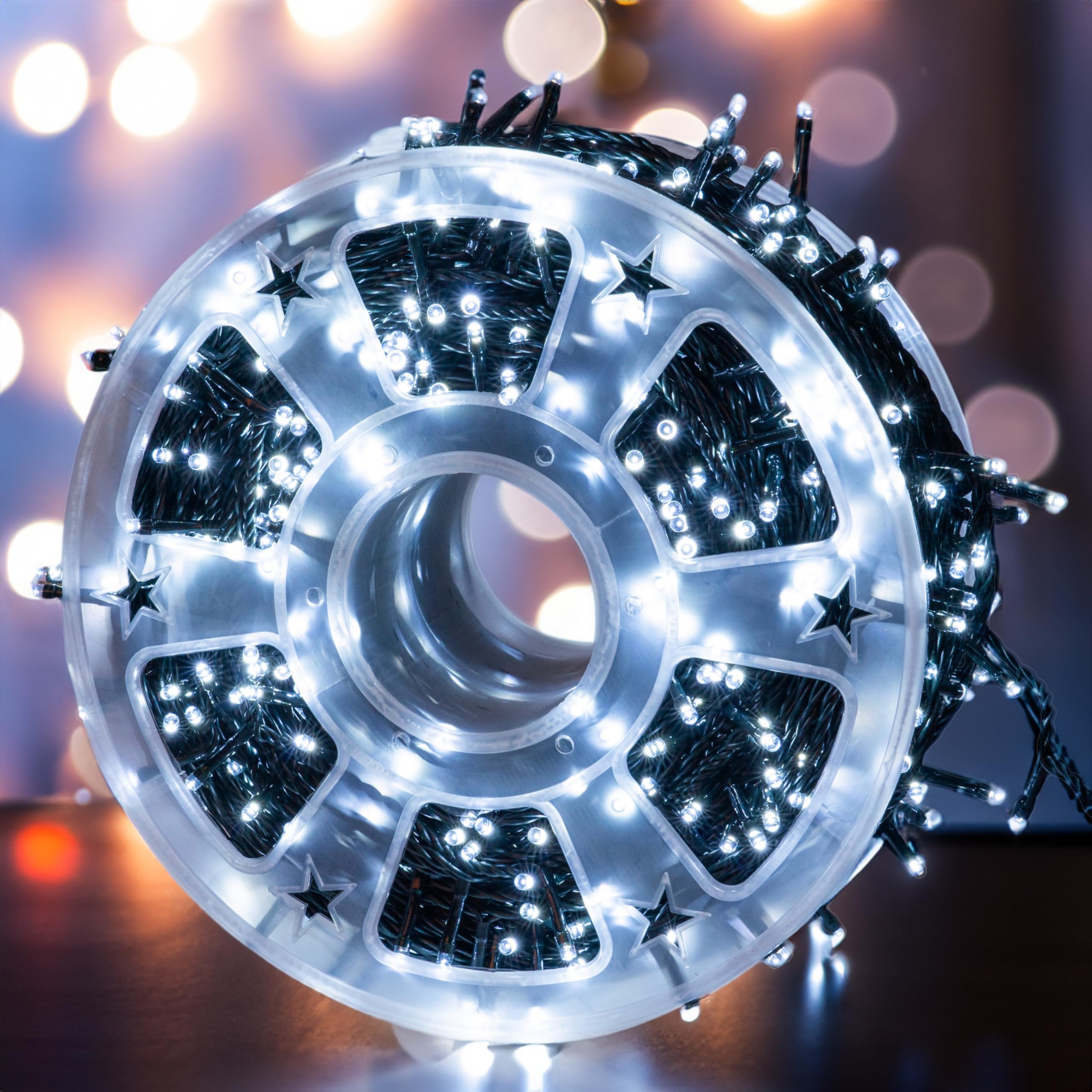 Instalatie LED 50 metri, rola 300 LED, Alb rece