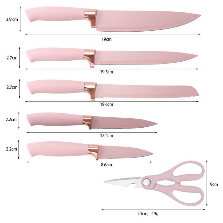 Set 19 ustensile pentru bucatarie, Roz