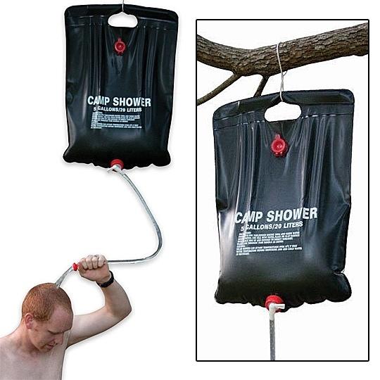 Rezervor 20 litri dus solar portabil pentru camping