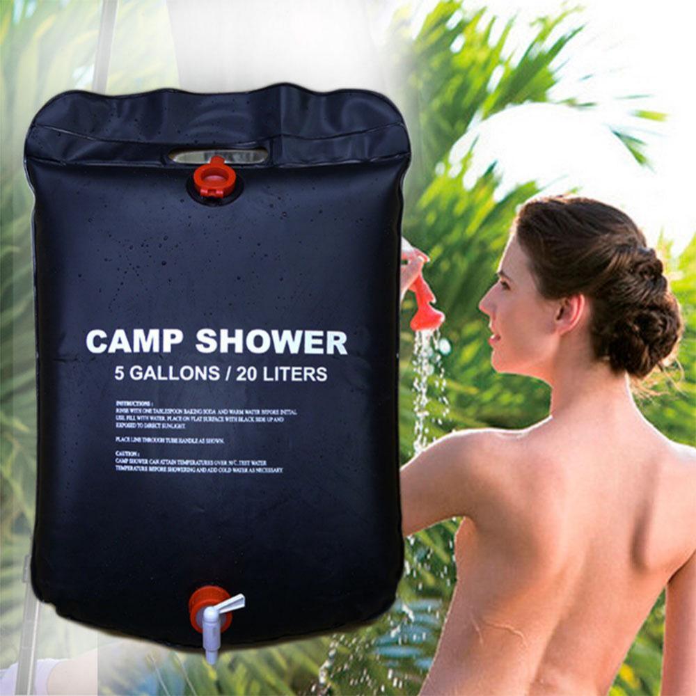 Rezervor 20 litri dus solar portabil pentru camping
