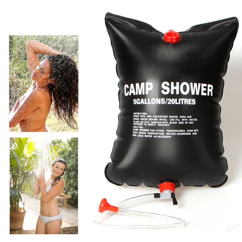 Rezervor 20 litri dus solar portabil pentru camping