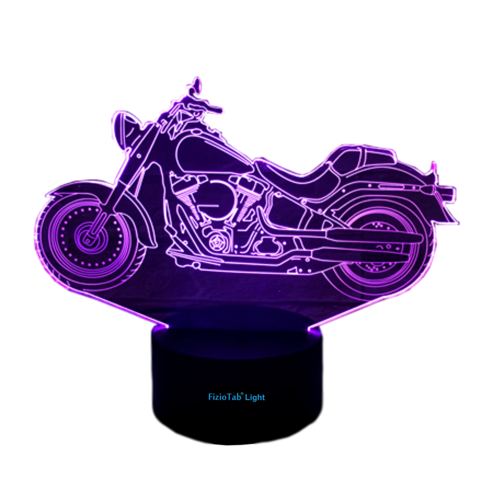 Lampa de veghe 3D, LED 7 culori, lumina ambientala - Motocicleta