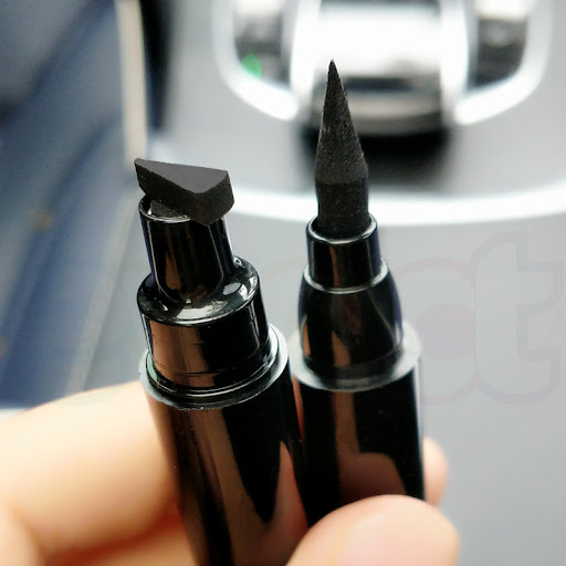 1+1 Gratis | Eyeliner cu stampila, Negru, Cat Eye