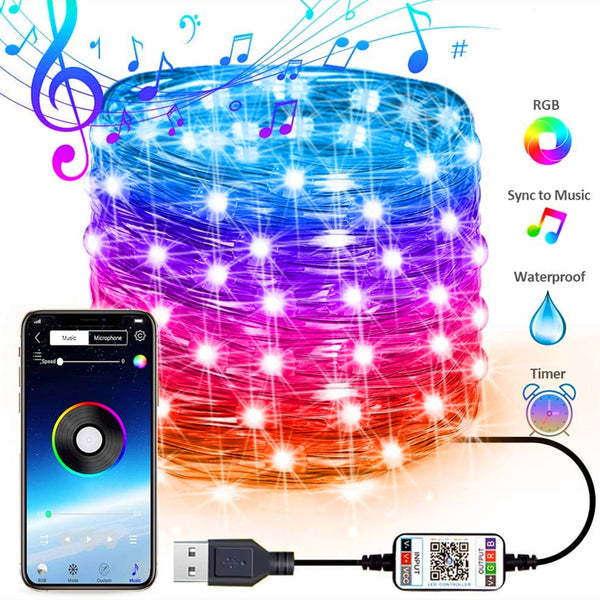 Banda LED RGB 5 M, aplicatie pe telefon