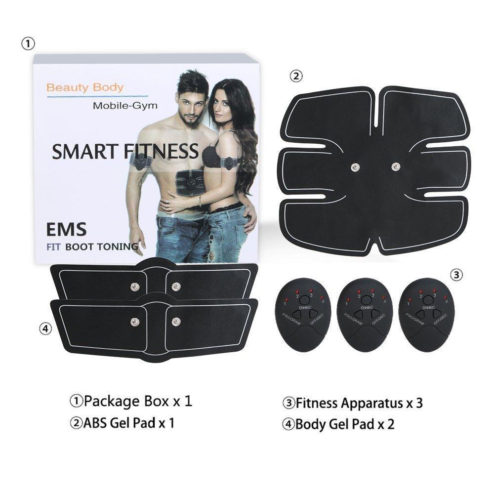 Aparat fitness cu electrostimulare pentru abdomen, brate, talie si picioare