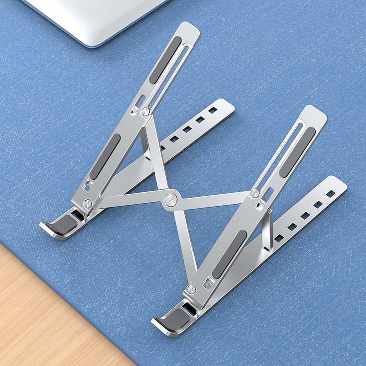 Stander multifunctional pentru laptop Silver Hold, aluminiu