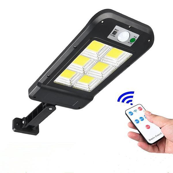 Set 4 x Lampa solara cu 6 celule, telecomanda