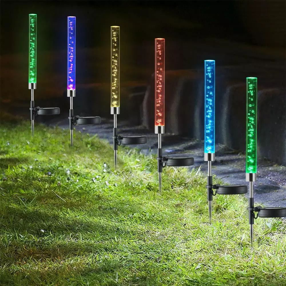 Set 2 x lampa solara Bubble RGB Color
