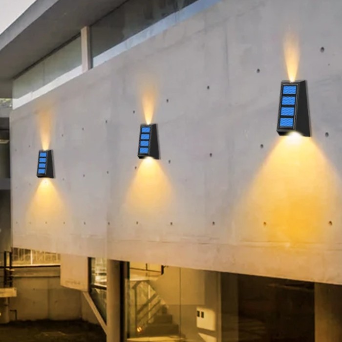 Set 2 x lampa solara 5W RGB Color