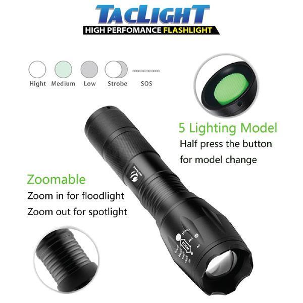 Oferta 1+1 | Lanterna cu 5 moduri luminare