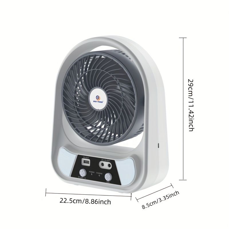 Ventilator solar cu 2 becuri si lanterna