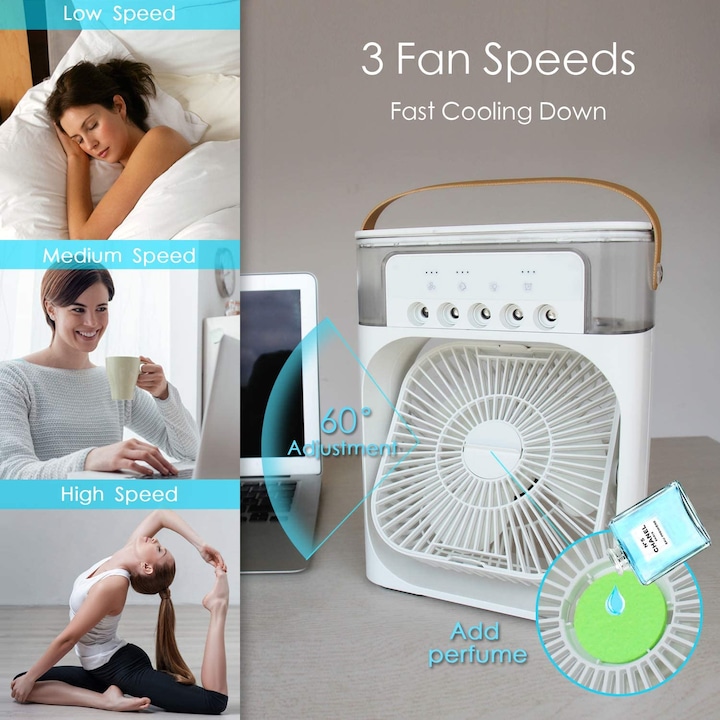 Ventilator cu rezervor de apa 600 ml