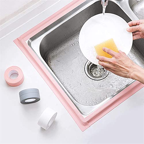 Set 2 x banda adeziva pentru etansare, 3.6 cm x 3.2 M, Roz