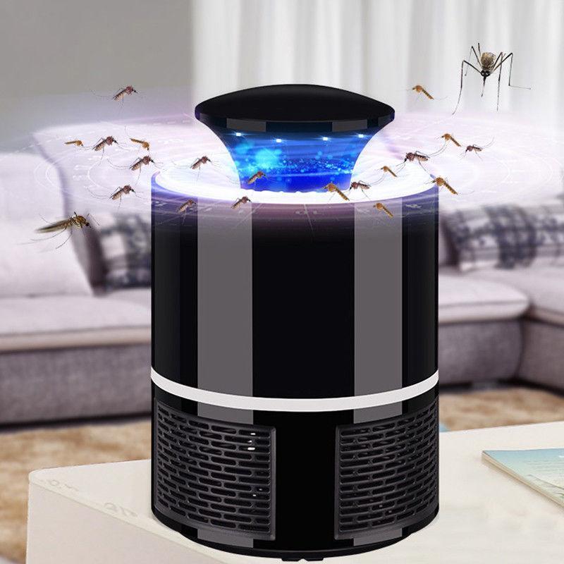 Set 3 x Lampa antiinsecte UV LED 360, USB, Negru