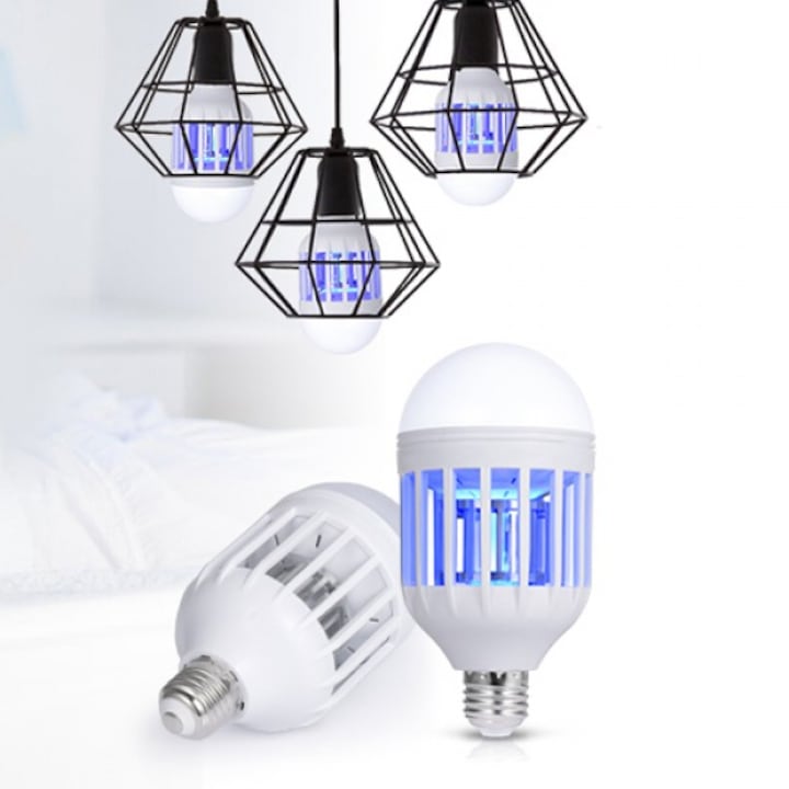 Set 3 x Bec antiinsecte, lampa UV impotriva tantarilor