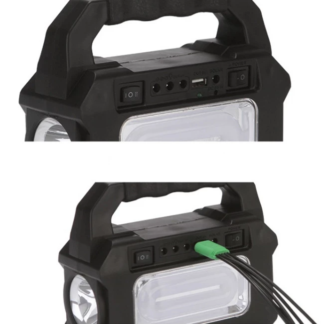 Kit panou solar GD-8080 cu 3 becuri si lanterna inclusa