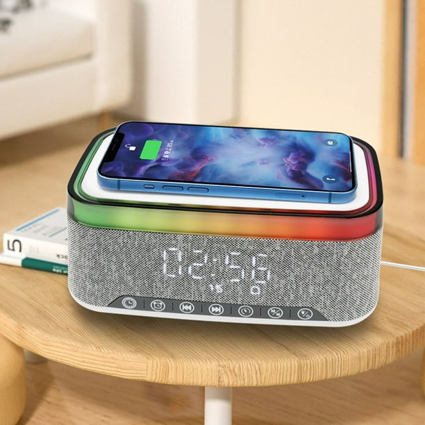 Ceas LED Wireless Charger, Radio Bluetooth, MD-S300