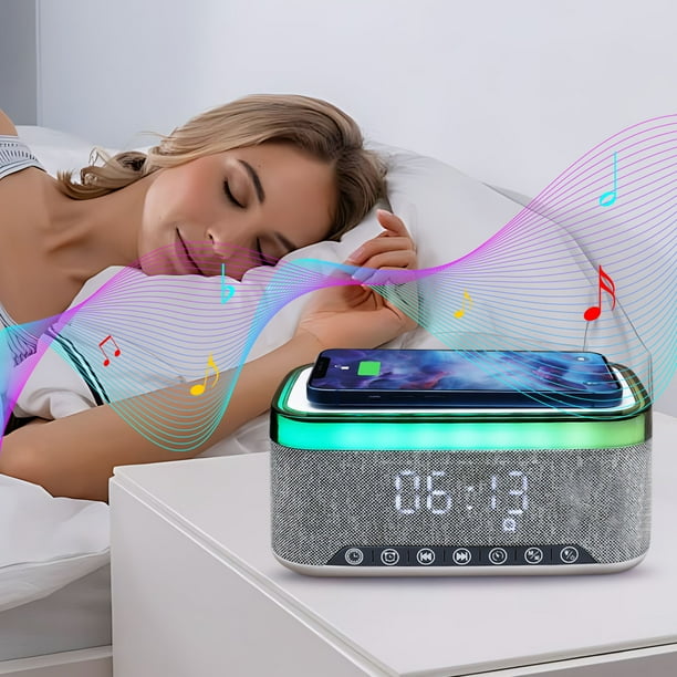 Ceas LED Wireless Charger, Radio Bluetooth, MD-S300